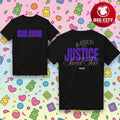Scalawag Magazine Raised On Justice Two Sided Shirt Unisex T-shirt, Sweatshirt, Hoodie, Long Sleeve Tee - T-Shirt, Sweatshirt, Hoodie