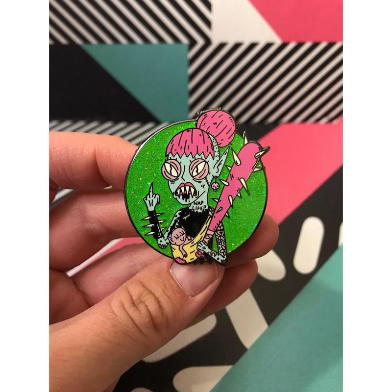 Scary Mommy Hard Enamel Pin Glitter Drawn T-Shirts, Hoodie, Sweatshirt - T-Shirt, Sweatshirt, Hoodie