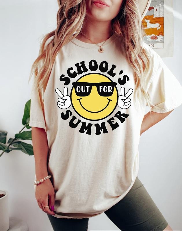 Schools Out Summer Shirt Last Day School Teacher Summer Shirt Happy Last Day School Shirt End School Year Shirt Menswear Top Underwear Streetwear Man Tropical Round Neck Casual T-Shirts, Hoodie, Sweatshirt - T-Shirt, Sweatshirt, Hoodie