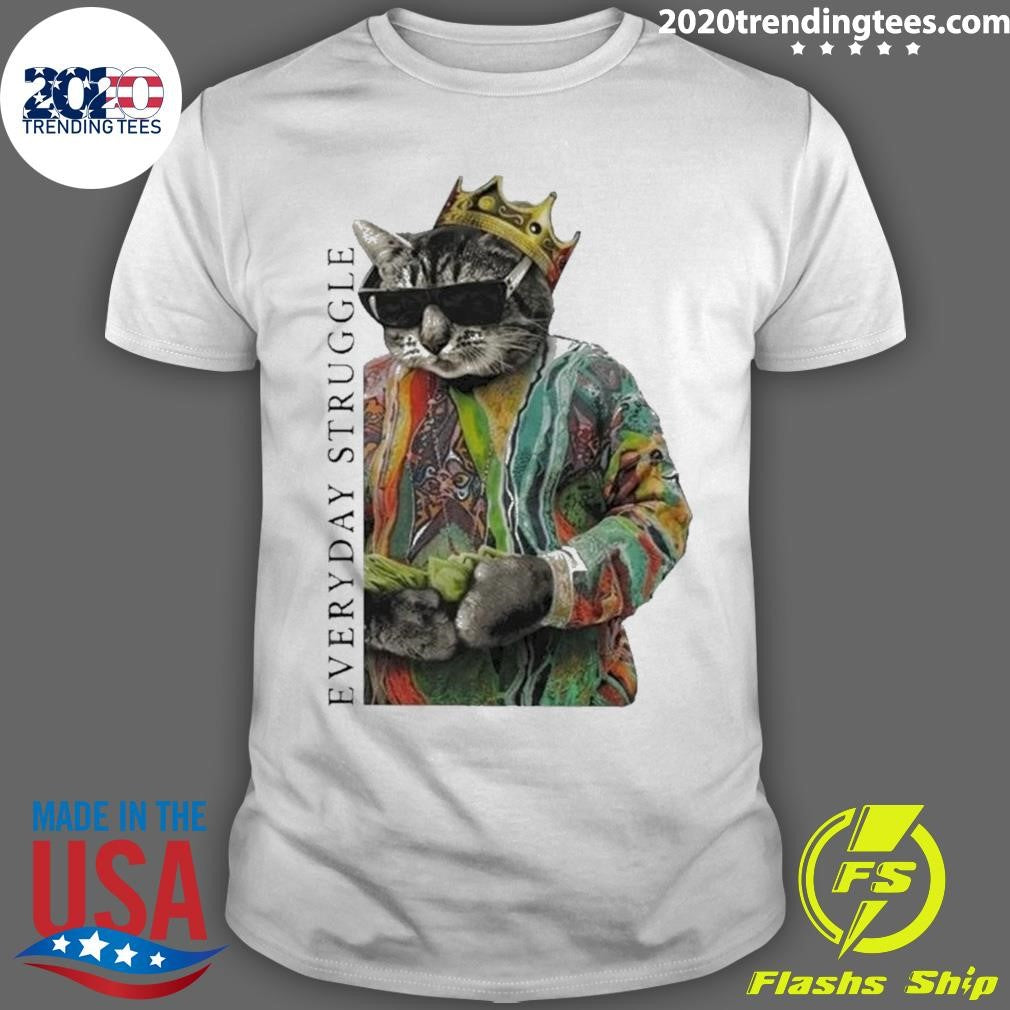 Scottie Barnes Everyday Struggle Cat Shirt Unisex T-shirt, Sweatshirt, Hoodie, Long Sleeve Tee - T-Shirt, Sweatshirt, Hoodie