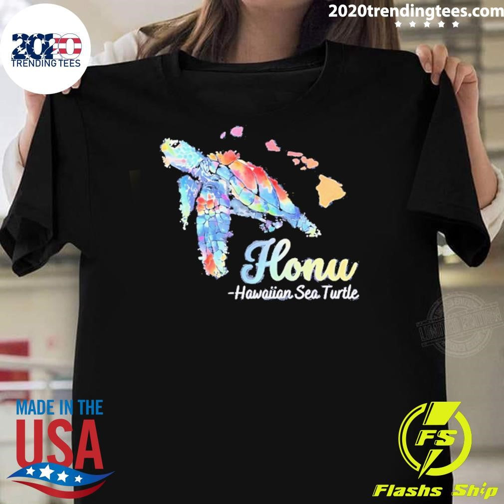 Sea Turtle Honu Hawaiian Sea Turtle Shirt Unisex T-shirt, Sweatshirt, Hoodie, Long Sleeve Tee - T-Shirt, Sweatshirt, Hoodie