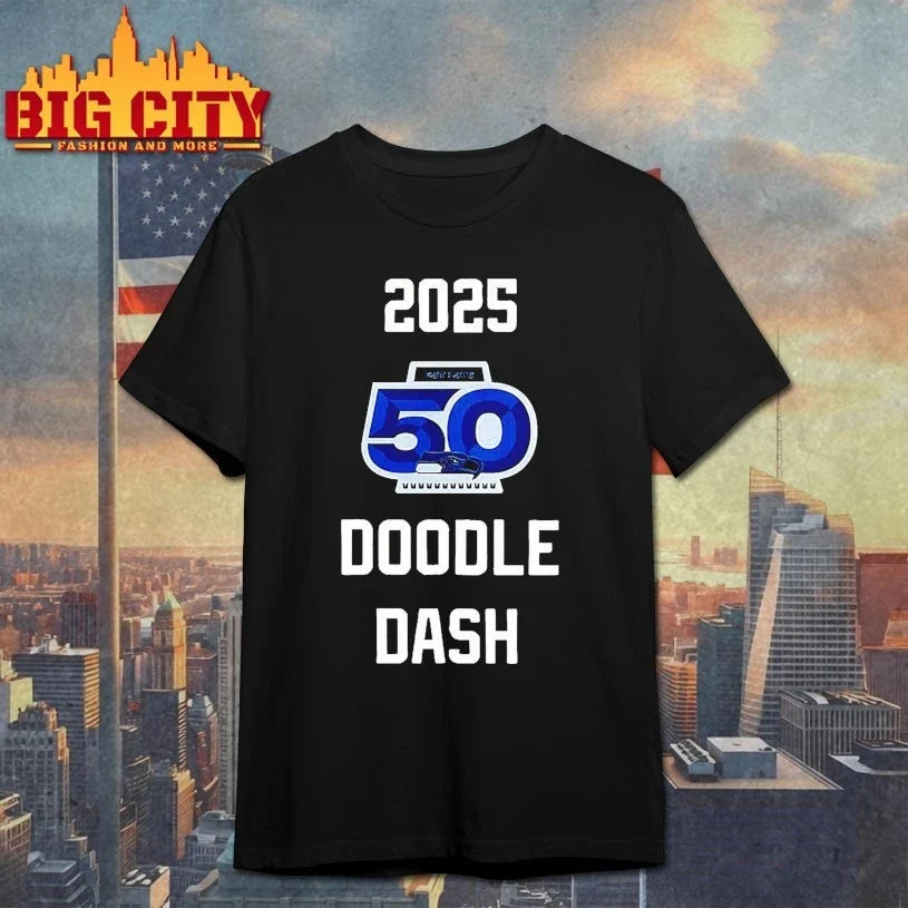 Seahawks 2025 50 Doodle Dash shirt Unisex T-shirt, Sweatshirt, Hoodie, Long Sleeve Tee - T-Shirt, Sweatshirt, Hoodie