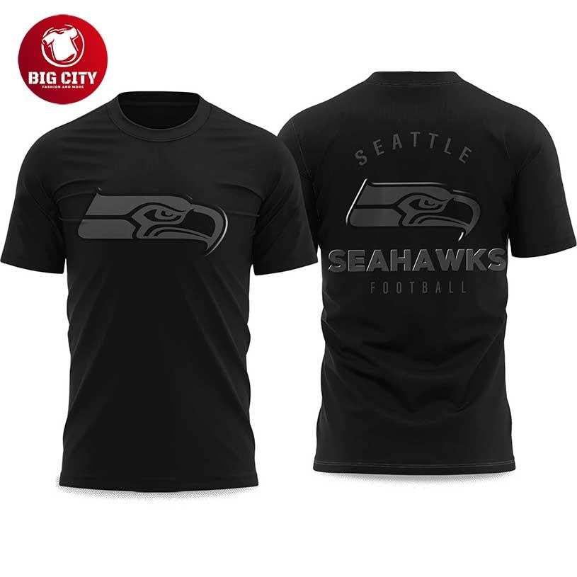 Seahawks Back In Black 2025 Two Sided Shirt Unisex T-shirt, Sweatshirt, Hoodie, Long Sleeve Tee - T-Shirt, Sweatshirt, Hoodie