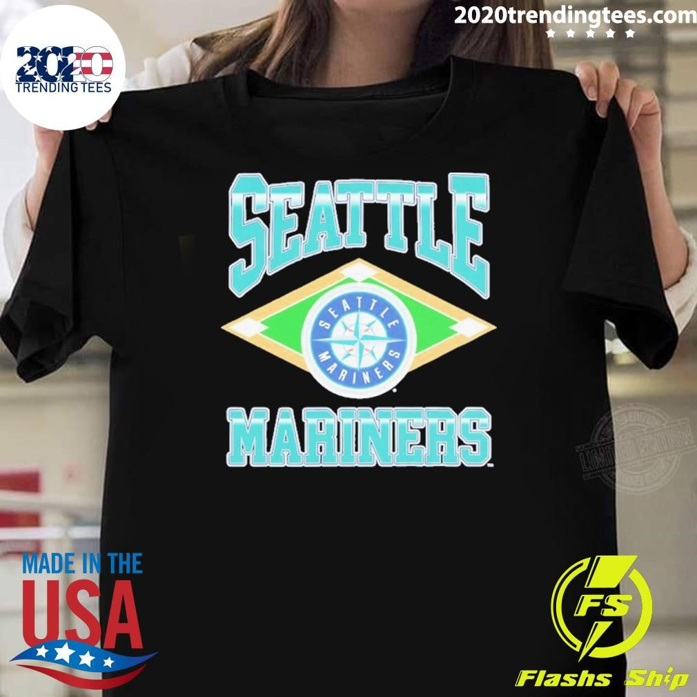 Seattle Mariners Baseball Field Diamond Shirt Unisex T-shirt, Sweatshirt, Hoodie, Long Sleeve Tee - T-Shirt, Sweatshirt, Hoodie