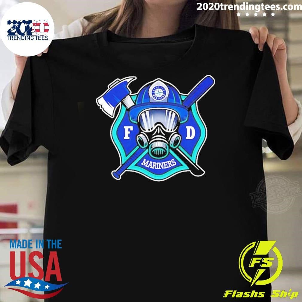 Seattle Mariners International Firefighters Day 2026 Shirt Unisex T-shirt, Sweatshirt, Hoodie, Long Sleeve Tee - T-Shirt, Sweatshirt, Hoodie