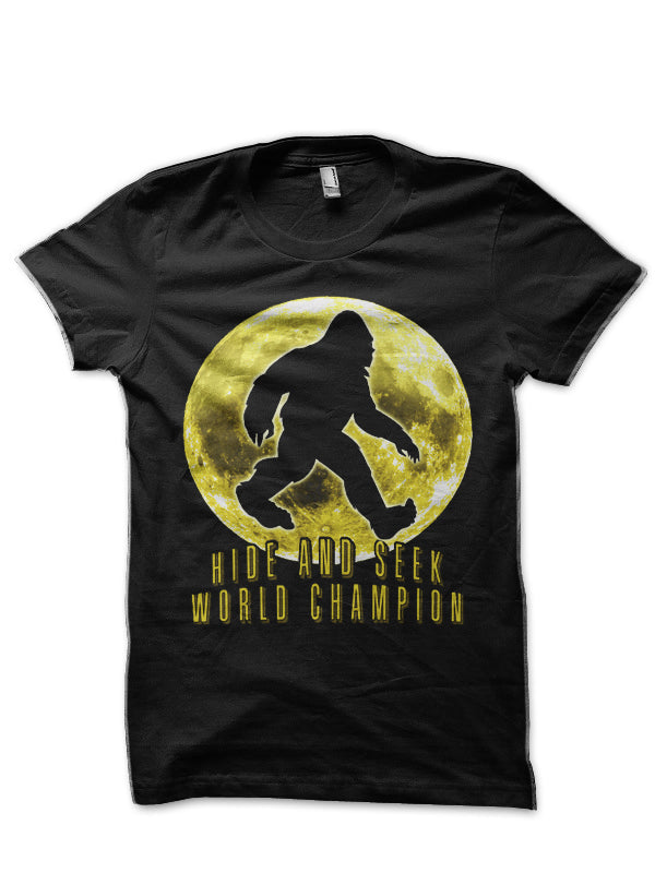 Bigfoot Hide Seek Champ Black T-Shirts, Hoodie, Sweatshirt - T-Shirt, Sweatshirt, Hoodie