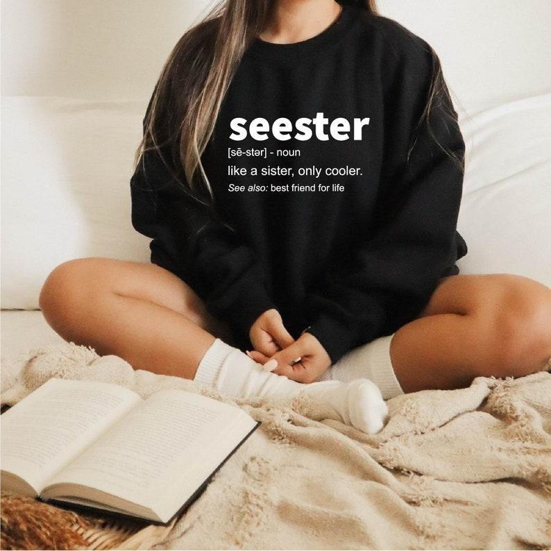 Seester Noun Seester Definition Best Sister T-Shirts, Hoodie, Sweatshirt - T-Shirt, Sweatshirt, Hoodie