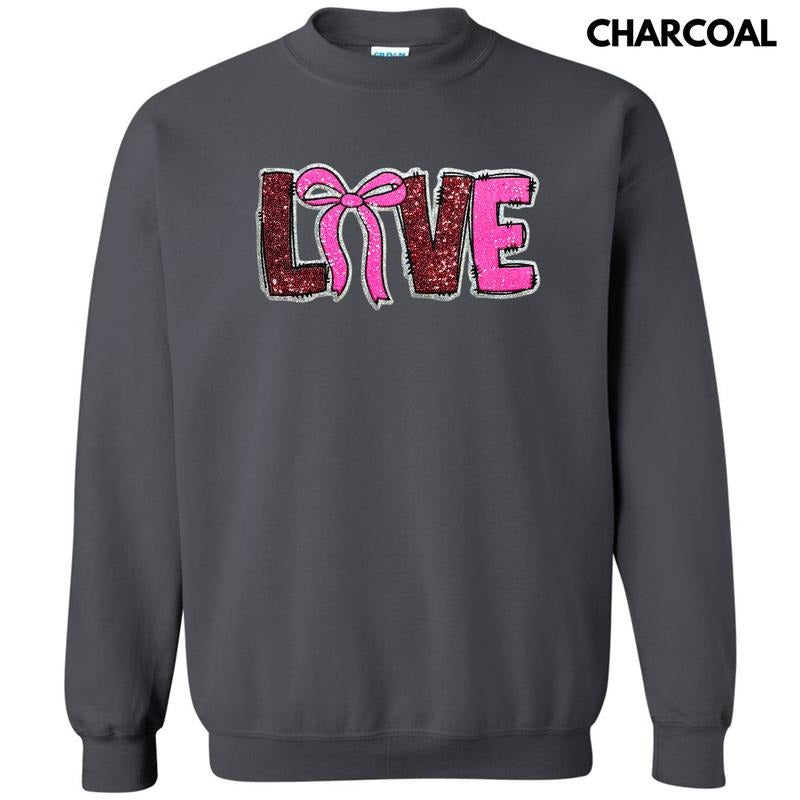 Sequin Love Bow Patch T-Shirts, Hoodie, Sweatshirt - T-Shirt, Sweatshirt, Hoodie