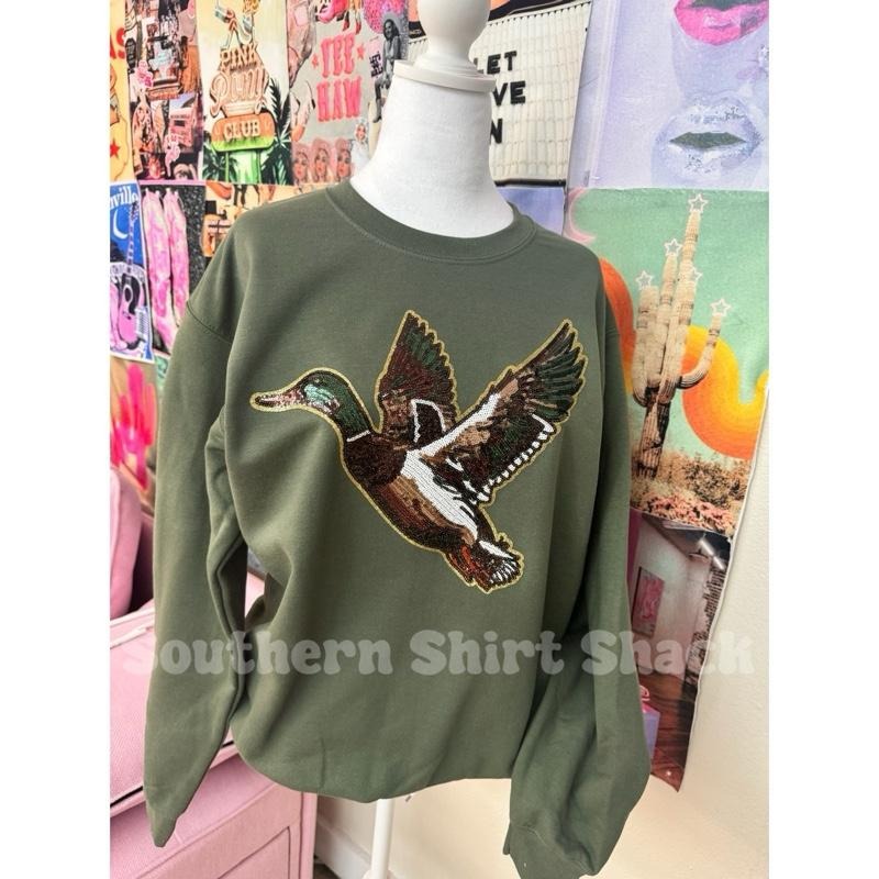 Sequin Mallard Duck Patch Sequin Duck Hunting Who Hunt T-Shirts, Hoodie, Sweatshirt - T-Shirt, Sweatshirt, Hoodie