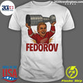 Sergei Fedorov Detroit Red Wings Hockey Player Caricature Shirt Unisex T-shirt, Sweatshirt, Hoodie, Long Sleeve Tee - T-Shirt, Sweatshirt, Hoodie