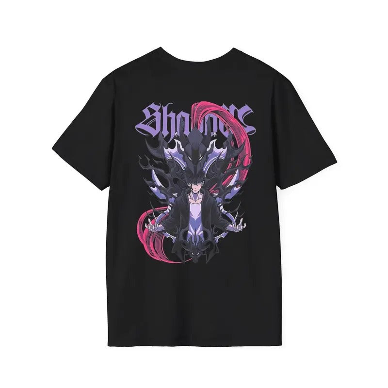 Shadow Monarch Anime Sung Jinwoo T-Shirts, Hoodie, Sweatshirt - T-Shirt, Sweatshirt, Hoodie