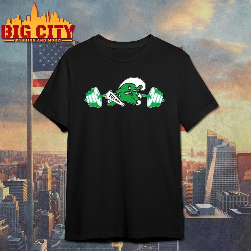 Shadre Hurst Weight Lifting Tulane Shirt Unisex T-shirt, Sweatshirt, Hoodie, Long Sleeve Tee - T-Shirt, Sweatshirt, Hoodie