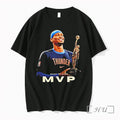 Shai Gilgeous Alexander Holding Back To Back Mvp Trophy Tshirts Sweater Unisex T-shirt, Sweatshirt, Hoodie, Long Sleeve Tee - T-Shirt, Sweatshirt, Hoodie