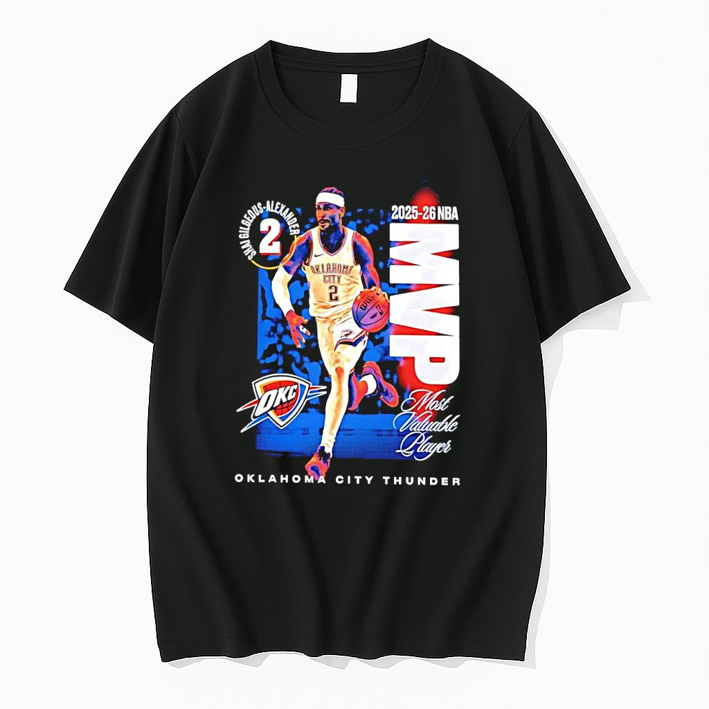 Shai Gilgeous Alexander Oklahoma City Thunder Okc 2025 26 Nba Mvp Number 2 Tshirts Sweater - T-Shirt, Sweatshirt, Hoodie
