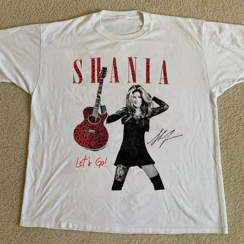 Shania Lets Go Album Short Sleeve White All Size Shirt T-Shirts, Hoodie, Sweatshirt - T-Shirt, Sweatshirt, Hoodie