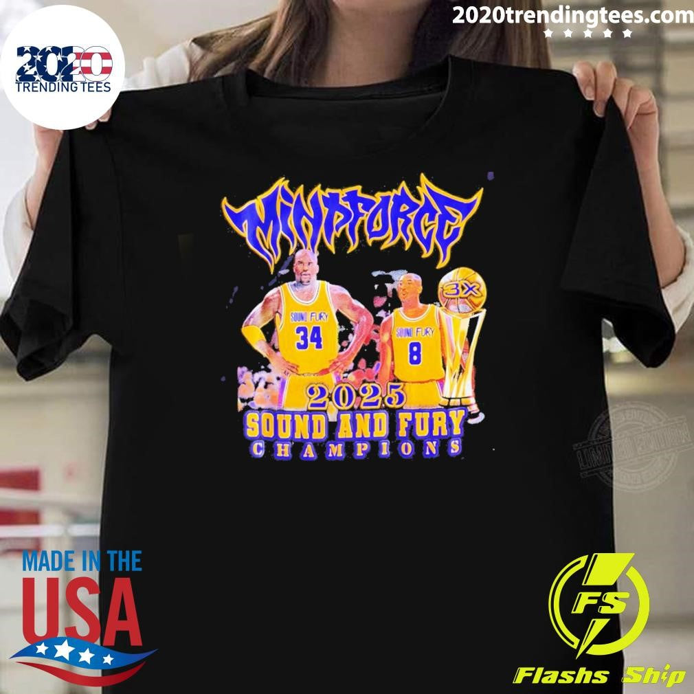 Shaquille Oneal And Kobe Bryant Sound And Fury Los Angeles Lakers Basketball Champions Shirt - T-Shirt, Sweatshirt, Hoodie