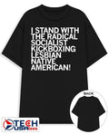Sharice I stand with the Radical Kickboxing Lesbian Native American shirt Unisex T-shirt, Sweatshirt, Hoodie, Long Sleeve Tee - T-Shirt, Sweatshirt, Hoodie