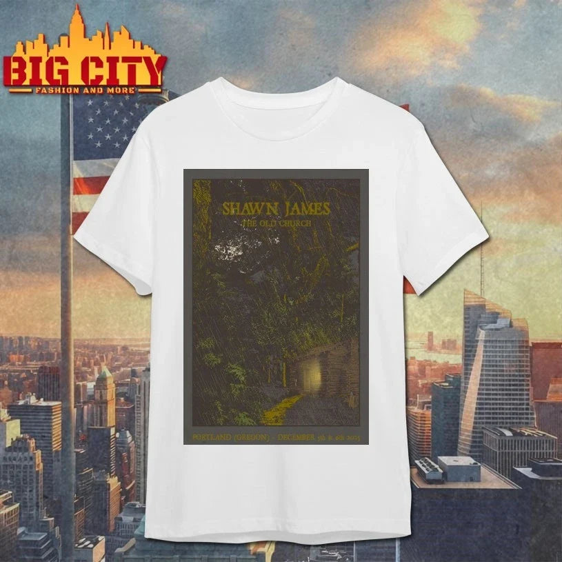Shawn James The Old Church Concert Hall In Portland OR Dec 5-6 2025 Poster shirt Unisex T-shirt, Sweatshirt, Hoodie, Long Sleeve Tee - T-Shirt, Sweatshirt, Hoodie