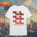 She Is Football Champions The Next Generation Shirt Unisex T-shirt, Sweatshirt, Hoodie, Long Sleeve Tee - T-Shirt, Sweatshirt, Hoodie