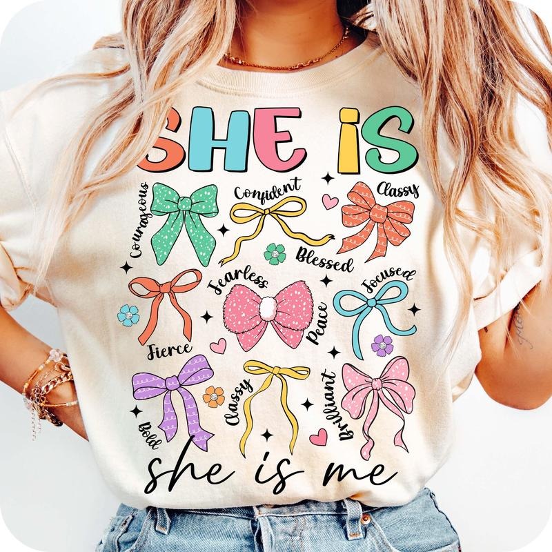 She Is Mom Coquette Bow Flower Mom Mom Mom Life Mom Mom Coquette T-Shirts, Hoodie, Sweatshirt - T-Shirt, Sweatshirt, Hoodie