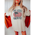 She Loves Jesus America Too Cute Patriotic Shirt 4th July Shirt Cute Fourth July T-Shirts, Hoodie, Sweatshirt - T-Shirt, Sweatshirt, Hoodie