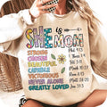 She Is Mom Shirt Flower Mom Blessed Mom Retro Mama Quotes T-Shirts, Hoodie, Sweatshirt - T-Shirt, Sweatshirt, Hoodie