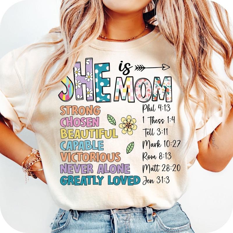 She Is Mom Flower Mom Blessed Mom Retro Mama Quotes T-Shirts, Hoodie, Sweatshirt - T-Shirt, Sweatshirt, Hoodie