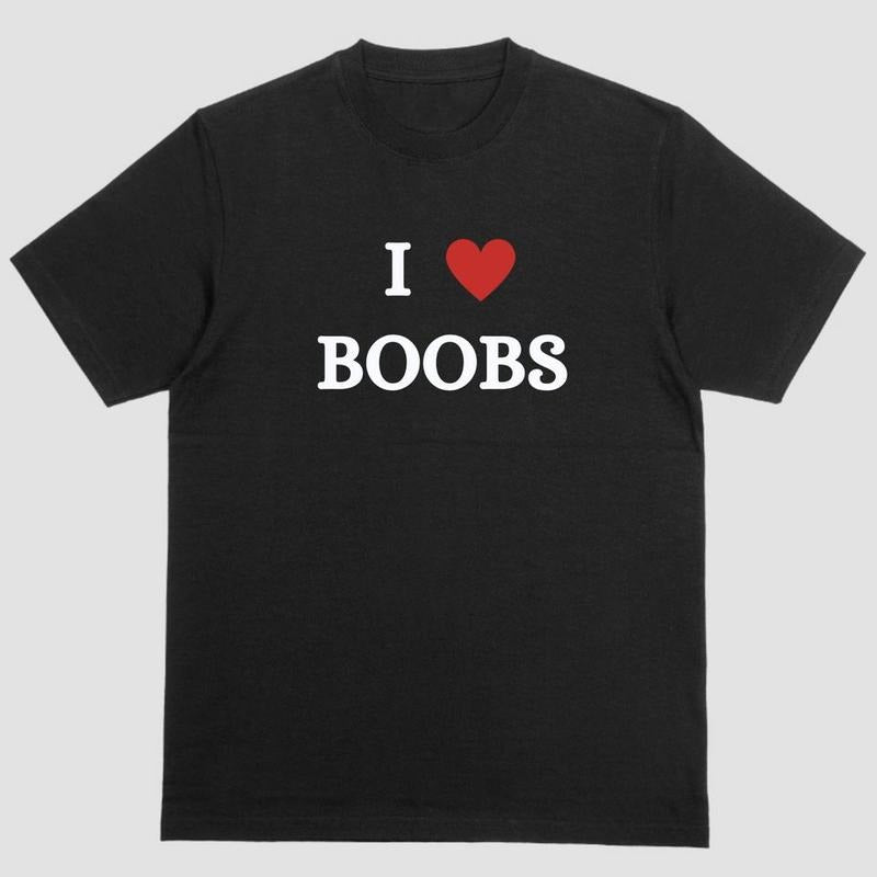 Short Sleeve Shirt I LOVE BOOBS T-Shirts, Hoodie, Sweatshirt - T-Shirt, Sweatshirt, Hoodie
