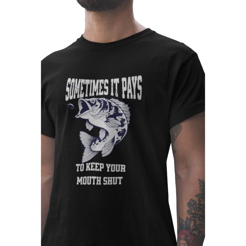 Short Sleeve Shirt SOMETIMES PAYS KEEP YOUR MOUTH SHUT T-Shirts, Hoodie, Sweatshirt - T-Shirt, Sweatshirt, Hoodie