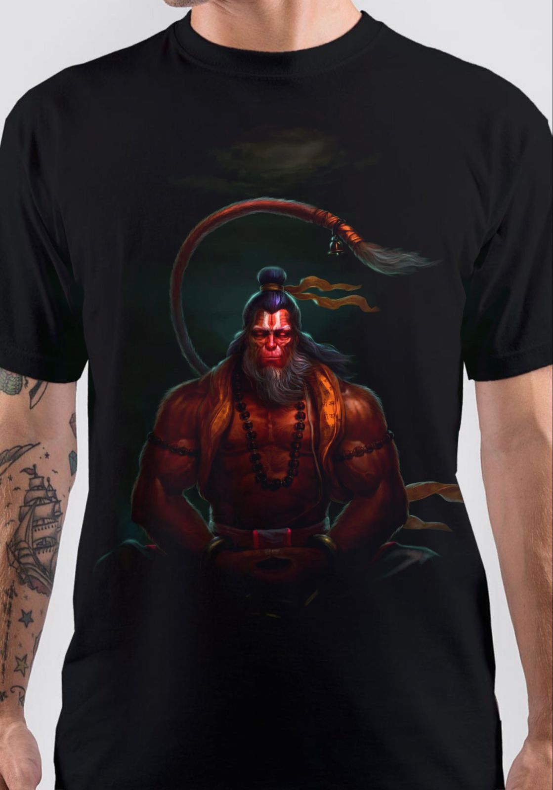 Shri Hanumanji T-Shirts, Hoodie, Sweatshirt - T-Shirt, Sweatshirt, Hoodie