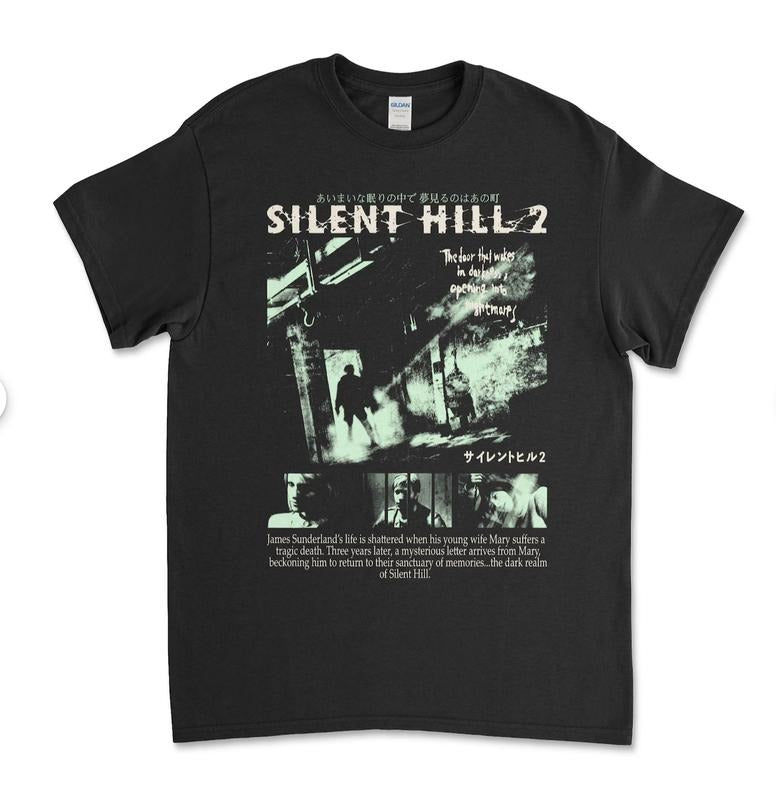 Silent Hill 2 Videogame Black Retro Gaming Menswear Top Underwear Streetwear Man Tropical Round Neck Casual T-Shirts, Hoodie, Sweatshirt - T-Shirt, Sweatshirt, Hoodie