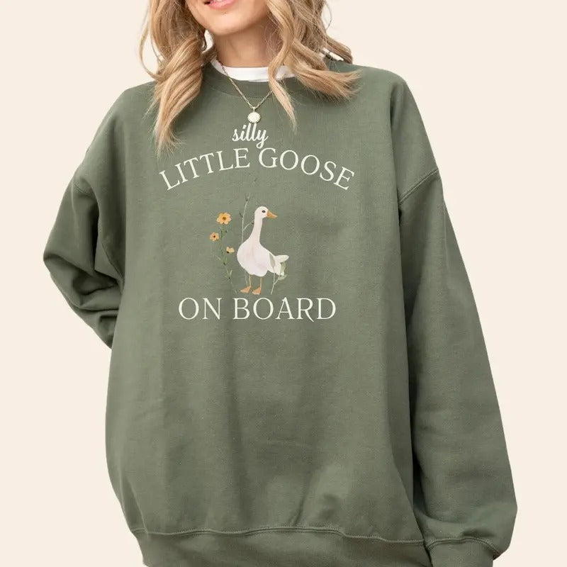 Silly Goose Pregnancy Announcement Shirt Funny Goose Bump Pregnant Maternity First Time Mom New Mom Shirt T-Shirts, Hoodie, Sweatshirt - T-Shirt, Sweatshirt, Hoodie