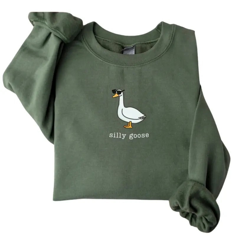 Silly Goose Silly Goose Shirt Funny Silly Goose University Her Classic Fabric T-Shirts, Hoodie, Sweatshirt - T-Shirt, Sweatshirt, Hoodie