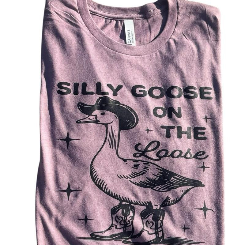 Silly Goose Loose Bella Canvas Fit T-Shirts, Hoodie, Sweatshirt - T-Shirt, Sweatshirt, Hoodie