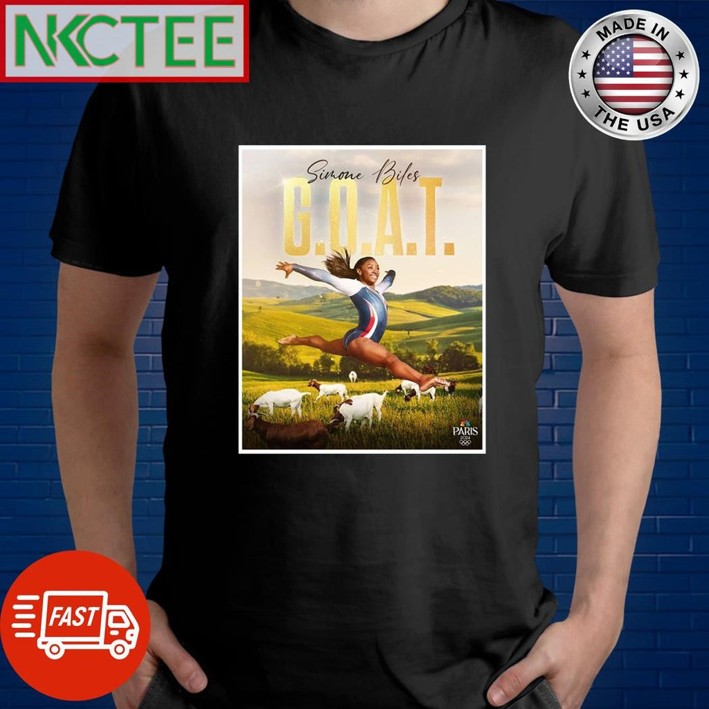 Simone Biles GOAT Great of all time and more goats shirt Unisex T-shirt, Sweatshirt, Hoodie, Long Sleeve Tee - T-Shirt, Sweatshirt, Hoodie