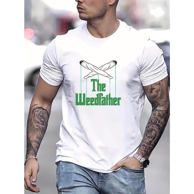 Simple Round Neck Short Sleeve Weedfather Print Leisure Comfortable Made USA T-Shirts, Hoodie, Sweatshirt - T-Shirt, Sweatshirt, Hoodie