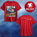 Simple Plan Bigger Than You Think Europe UK Tour 2026 Schedule Two Sided Shirt Unisex T-shirt, Sweatshirt, Hoodie, Long Sleeve Tee - T-Shirt, Sweatshirt, Hoodie