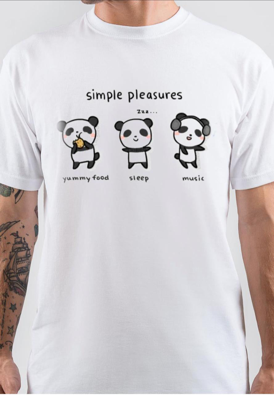 Simple Pleasure Panda T-Shirts, Hoodie, Sweatshirt - T-Shirt, Sweatshirt, Hoodie