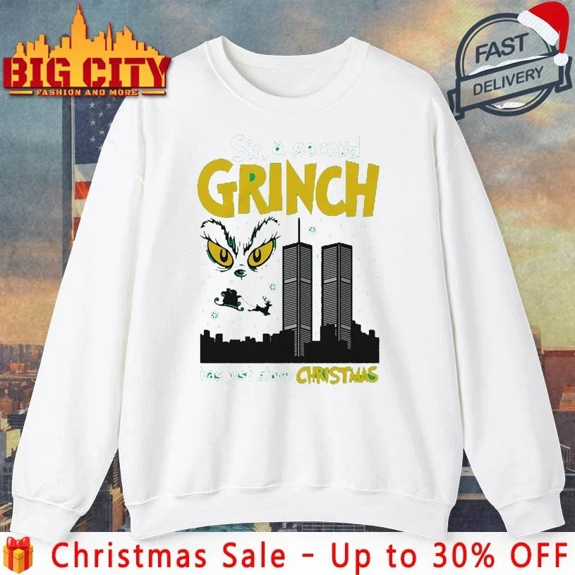 Sir, A Second Grinch Has Just Stolen Christmas shirt Unisex T-shirt, Sweatshirt, Hoodie, Long Sleeve Tee - T-Shirt, Sweatshirt, Hoodie