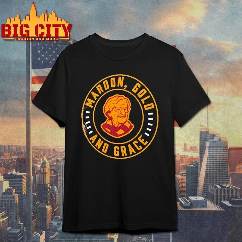 Sister Jean Loyola Chicago Ramblers Maroon, Gold and grace shirt Unisex T-shirt, Sweatshirt, Hoodie, Long Sleeve Tee - T-Shirt, Sweatshirt, Hoodie