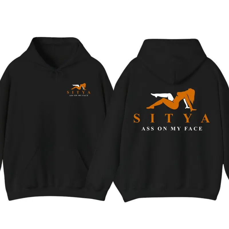Sit My Face Funny SITYA Shirt Menswear Tops Classic Cotton Collar Sport Underwear Fabric Long Sleeve Casual T-Shirts, Hoodie, Sweatshirt - T-Shirt, Sweatshirt, Hoodie