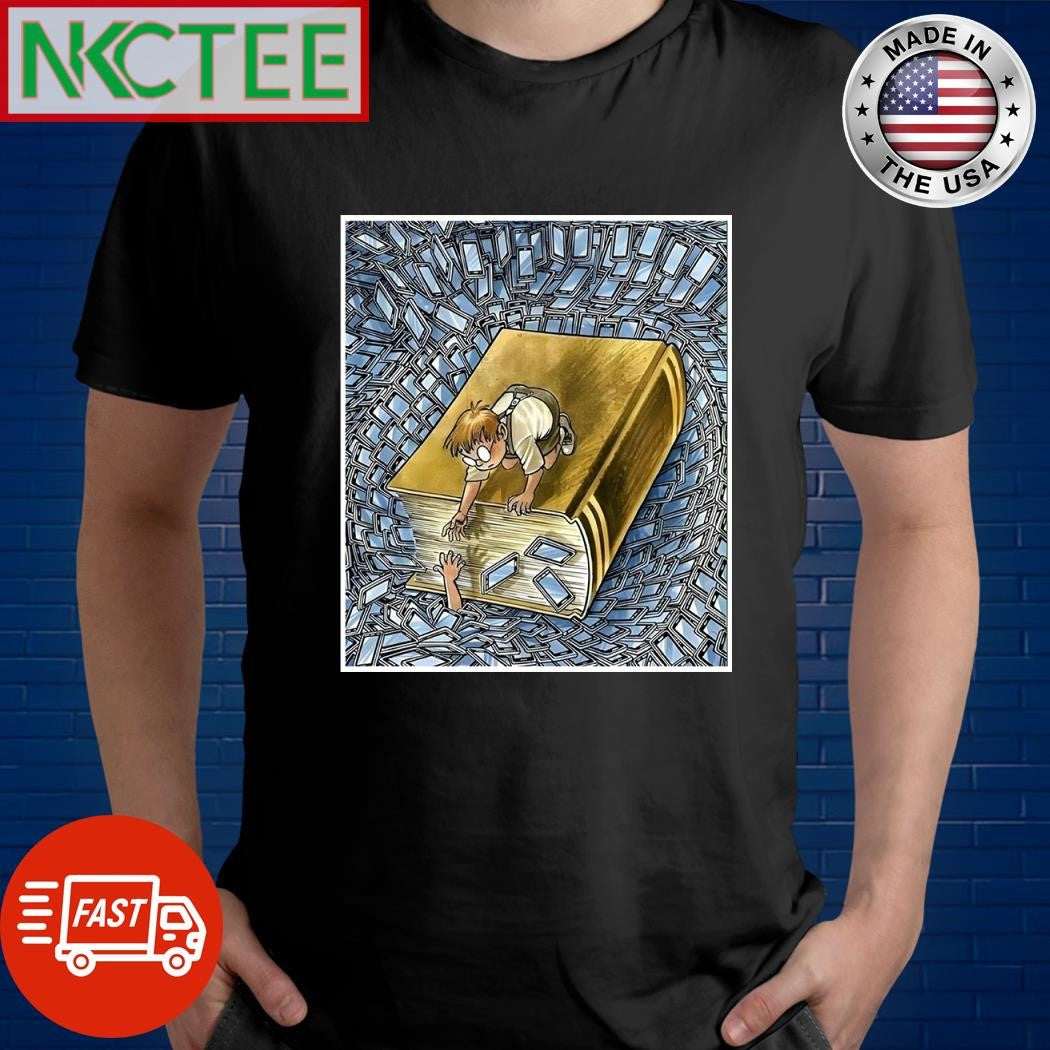 Sit on a book and save people from phone addiction shirt Unisex T-shirt, Sweatshirt, Hoodie, Long Sleeve Tee - T-Shirt, Sweatshirt, Hoodie