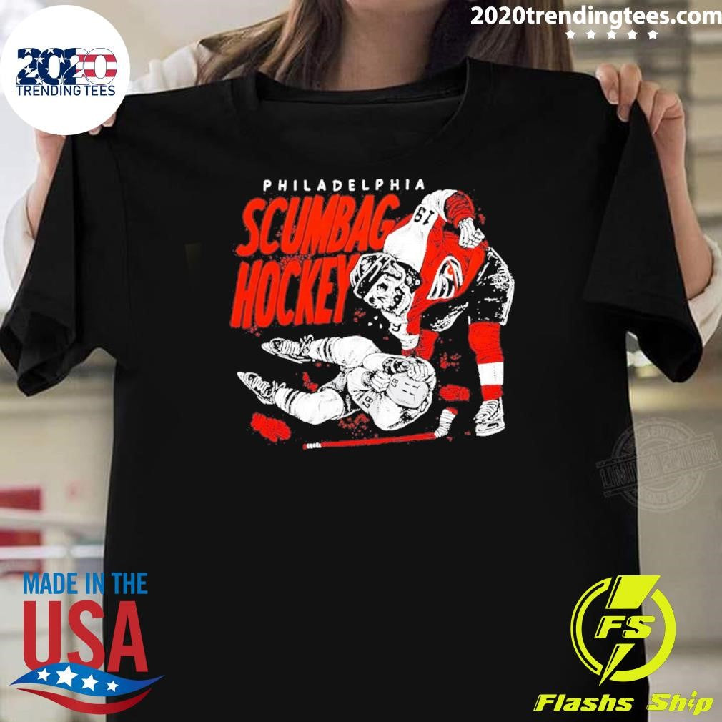 Skeleton Garnet Hathaway Scumbag Hockey Philadelphia Flyers Nhl 2026 Shirt Unisex T-shirt, Sweatshirt, Hoodie, Long Sleeve Tee - T-Shirt, Sweatshirt, Hoodie