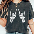 Skeleton Hand Skeleton Shirt Horror Skeleton Rock Hand Rock Roll Shirt Funny Halloween Shirt Skull Hand Shirt Shirts Halloween Top T-Shirts, Hoodie, Sweatshirt - T-Shirt, Sweatshirt, Hoodie