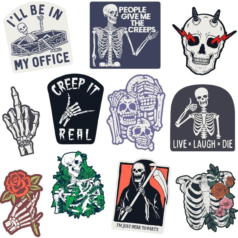 Skeleton Sticker Extra Large Stickers Funny Adhesives Memes Halloween Funny Sarcastic Multi T-Shirts, Hoodie, Sweatshirt - T-Shirt, Sweatshirt, Hoodie