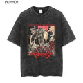 Skull Knight Vintage Anime Manga Him Menswear Top T-Shirts, Hoodie, Sweatshirt - T-Shirt, Sweatshirt, Hoodie