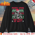 Skull Merry Xmas You piece of shit ugly christmas shirt Unisex T-shirt, Sweatshirt, Hoodie, Long Sleeve Tee - T-Shirt, Sweatshirt, Hoodie