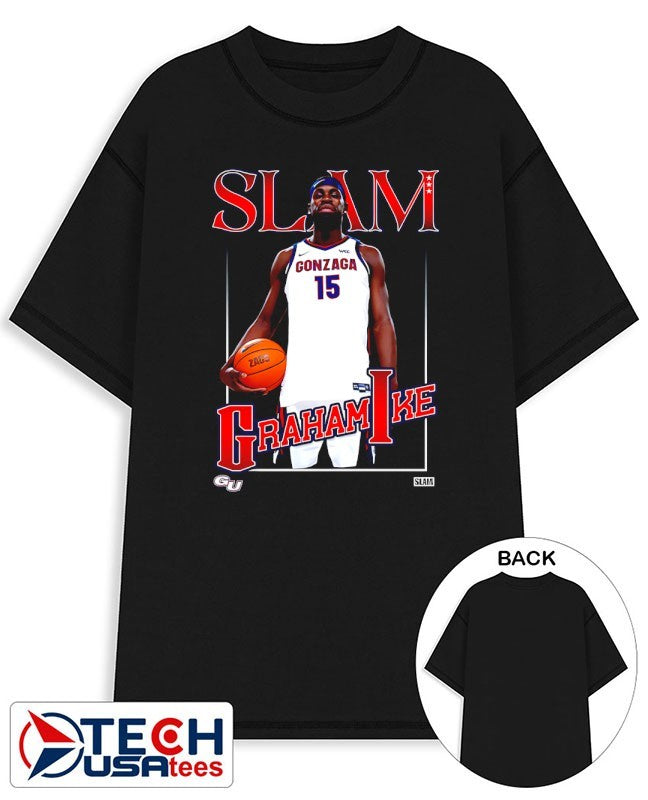Slam Gonzaga Bulldogs Basketball Graham Ike shirt Unisex T-shirt, Sweatshirt, Hoodie, Long Sleeve Tee - T-Shirt, Sweatshirt, Hoodie