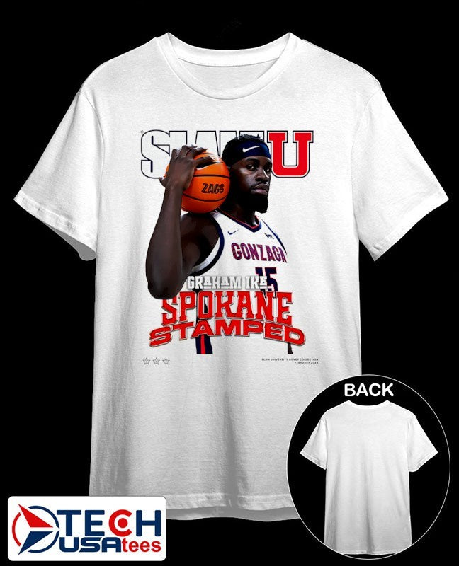 Slam Gonzaga Bulldogs Graham Ike Spokane Stamped shirt Unisex T-shirt, Sweatshirt, Hoodie, Long Sleeve Tee - T-Shirt, Sweatshirt, Hoodie