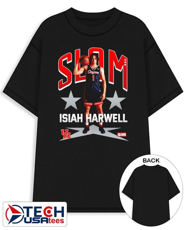 Slam Houston Cougars Isiah Harwell shirt Unisex T-shirt, Sweatshirt, Hoodie, Long Sleeve Tee - T-Shirt, Sweatshirt, Hoodie
